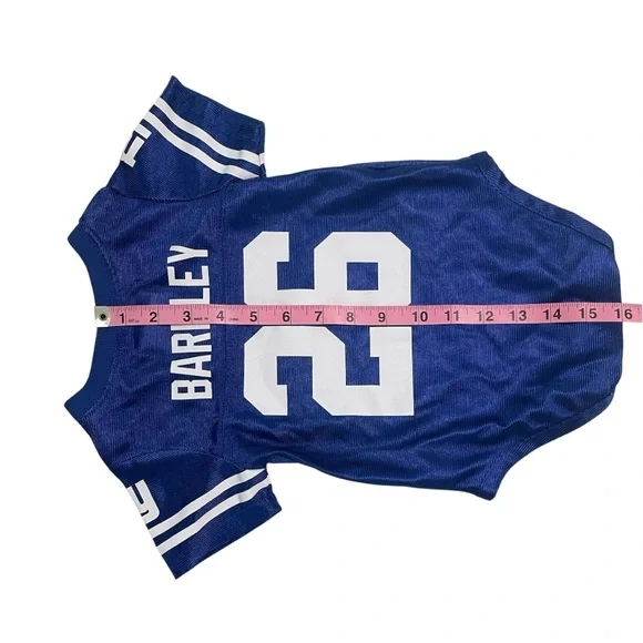 NFL Giants Team Apparel #26 Saquon Barkley Kids Blue Onesie - Picture 8 of 8